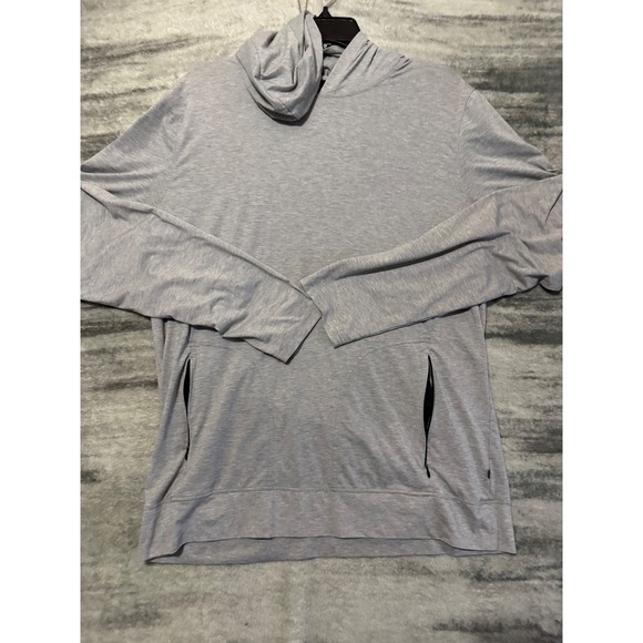 Tommy John Other - Tommy John Mens Second Skin Hoodie Heather Grey Zipper Pockets Large Pullover